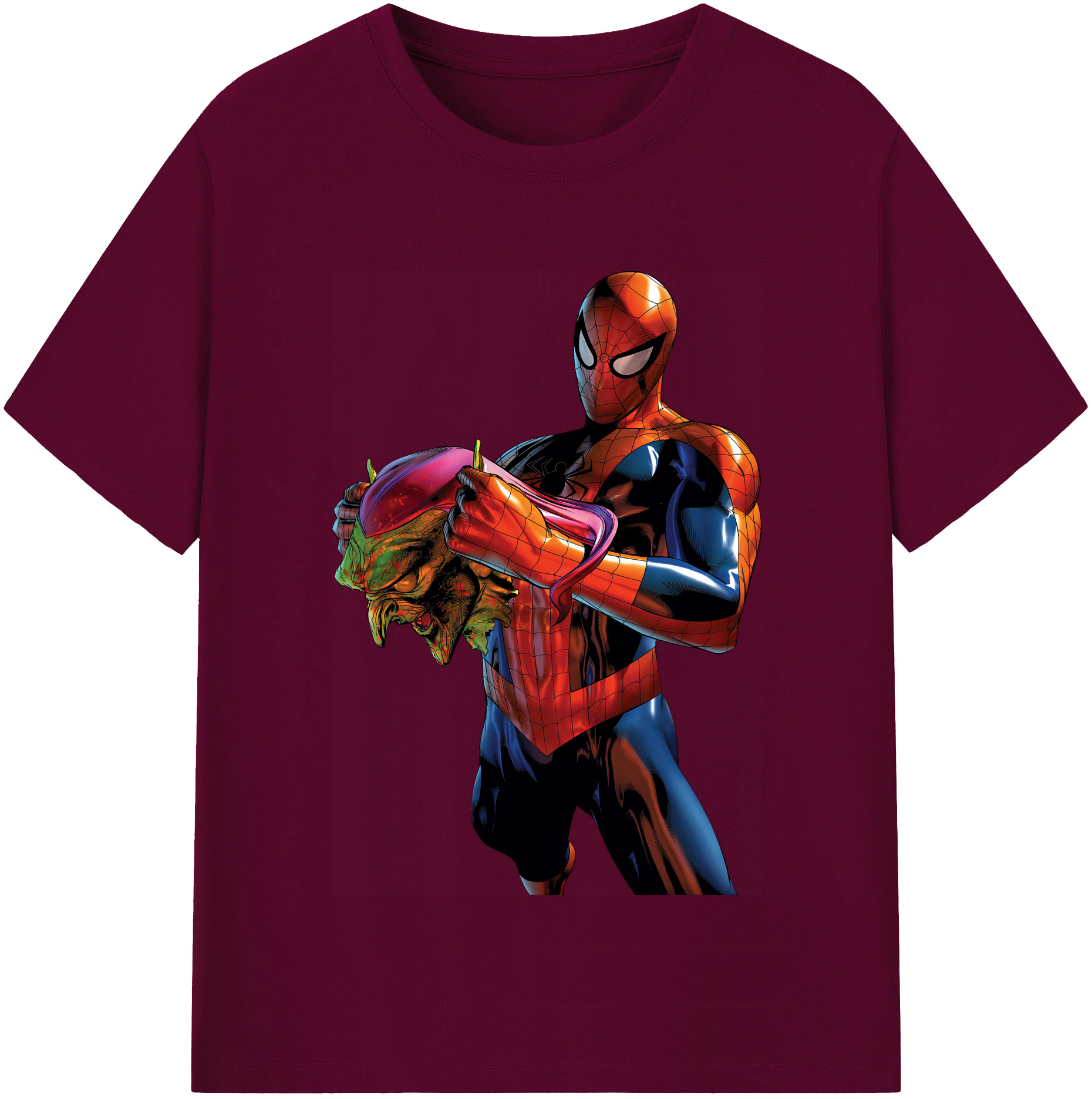 （画像用） Spider Man スパイダーマン レディースカジュアルプリントTシャツ（綿100％）